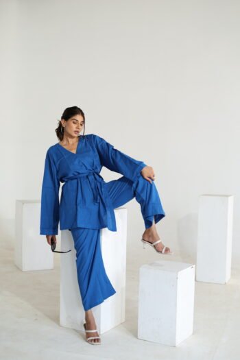 Cobalt Blue Relaxed Loungewear Set