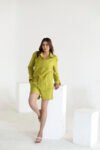 Green Relaxed Shirt & Shorts CoOrd Set